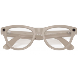 Умные очки Ray-Ban Meta* Skyler Gen 2 Shiny Chalky Grey, Фотохромные линзы Clear to Sapphire Transitions (RW4014)